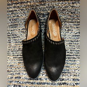 Bueno - black side cut - black distressed leather